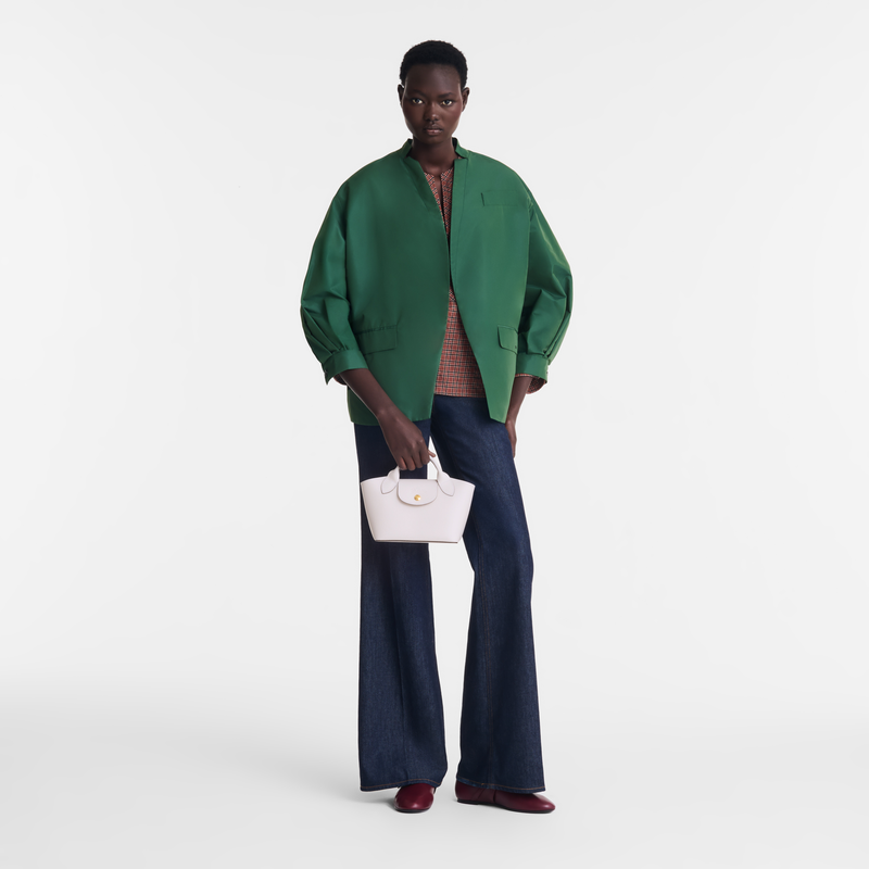 Épure XS Tote bag , White - Leather  - View 2 of  6