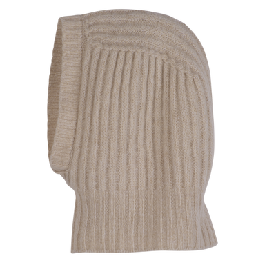 Balaclava , Ecru - Knit