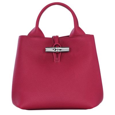 Le Roseau S Handbag , Beetroot - Leather