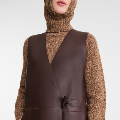 null Sleeveless jacket, Ebony