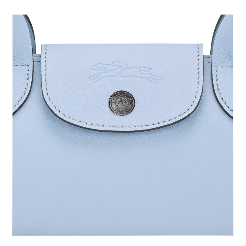 Le Pliage Xtra M Shoulder bag , Wave - Leather  - View 5 of  5