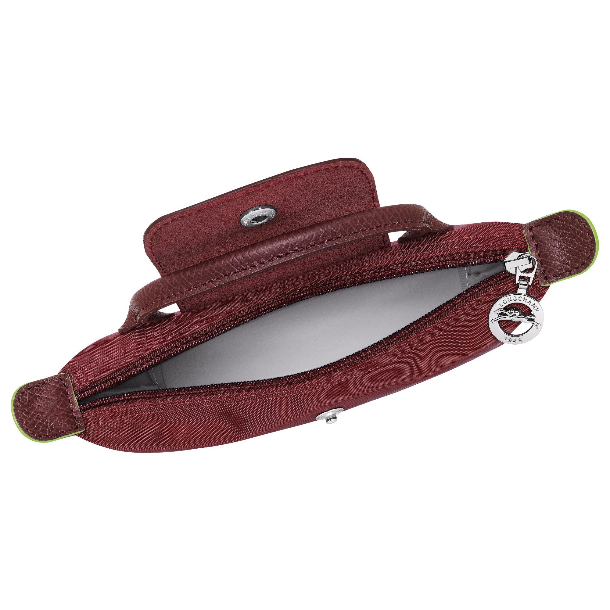 Pouch with handle, Pomegranate - View 4 of
5 - zoom in Le Pliage Green Pouch with handle, Pomegranate