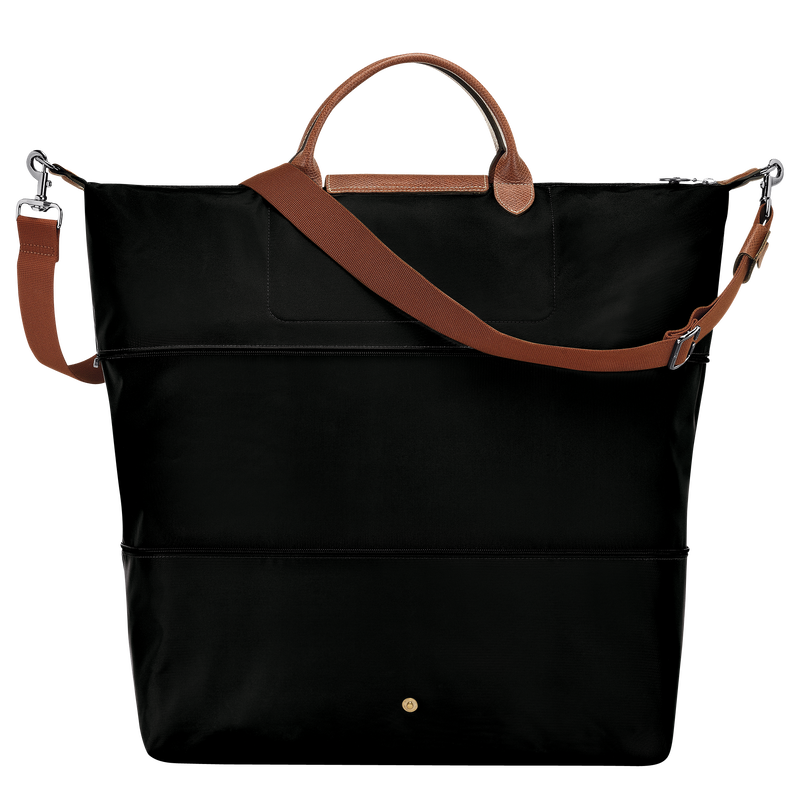 Le Pliage Original Travel bag expandable , Black - Recycled canvas  - View 4 of  7