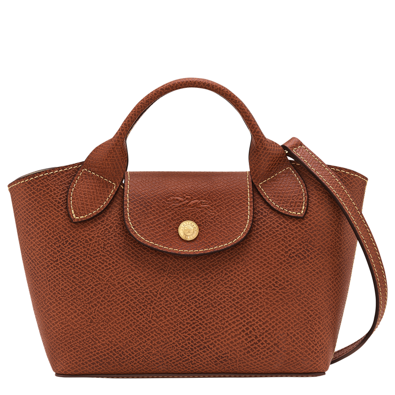 Épure XS Tote bag , Brown - Leather  - View 1 of  5