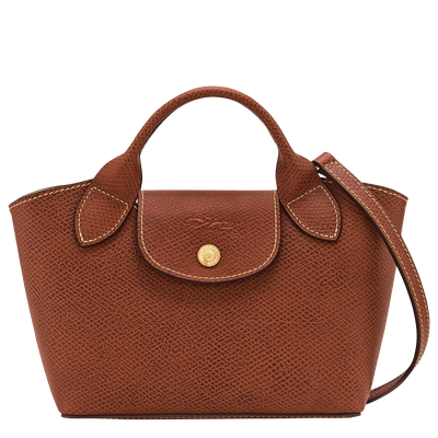 Épure XS Tote bag , Brown - Leather