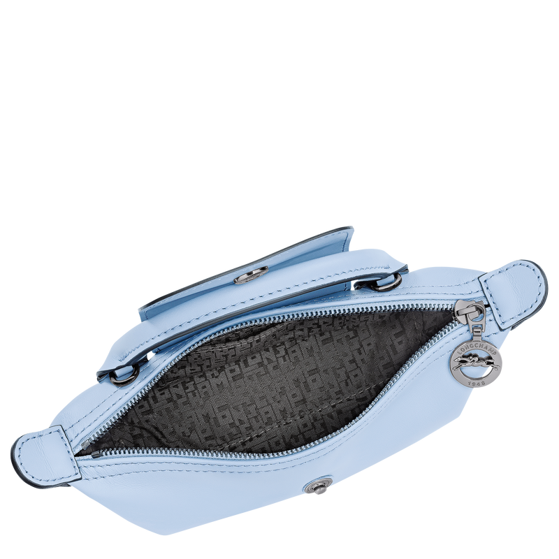 Le Pliage Xtra XS Pouch , Wave - Leather  - View 4 of  5