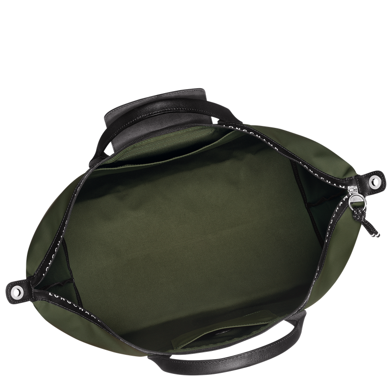 Le Pliage Energy L Travel bag , Khaki - Recycled canvas  - View 5 of  6
