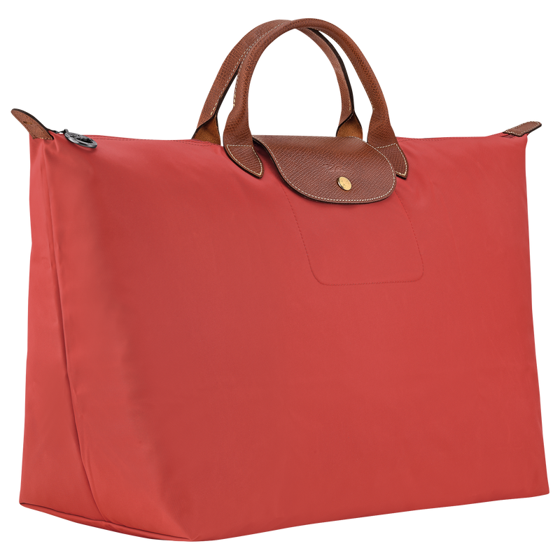 Le Pliage Original L Travel bag , Tomato - Recycled canvas  - View 3 of  7