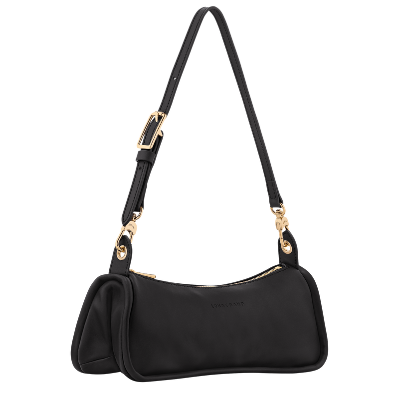 Looong M Shoulder bag , Black - Leather  - View 3 of  7
