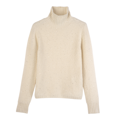 High neck sweater , Ivory - OTHER
