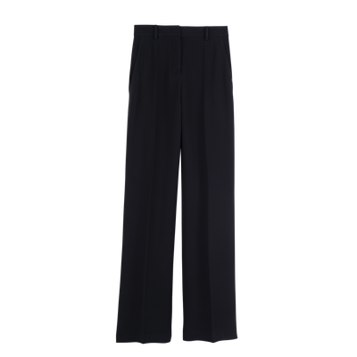 Trousers , Black - Crepe