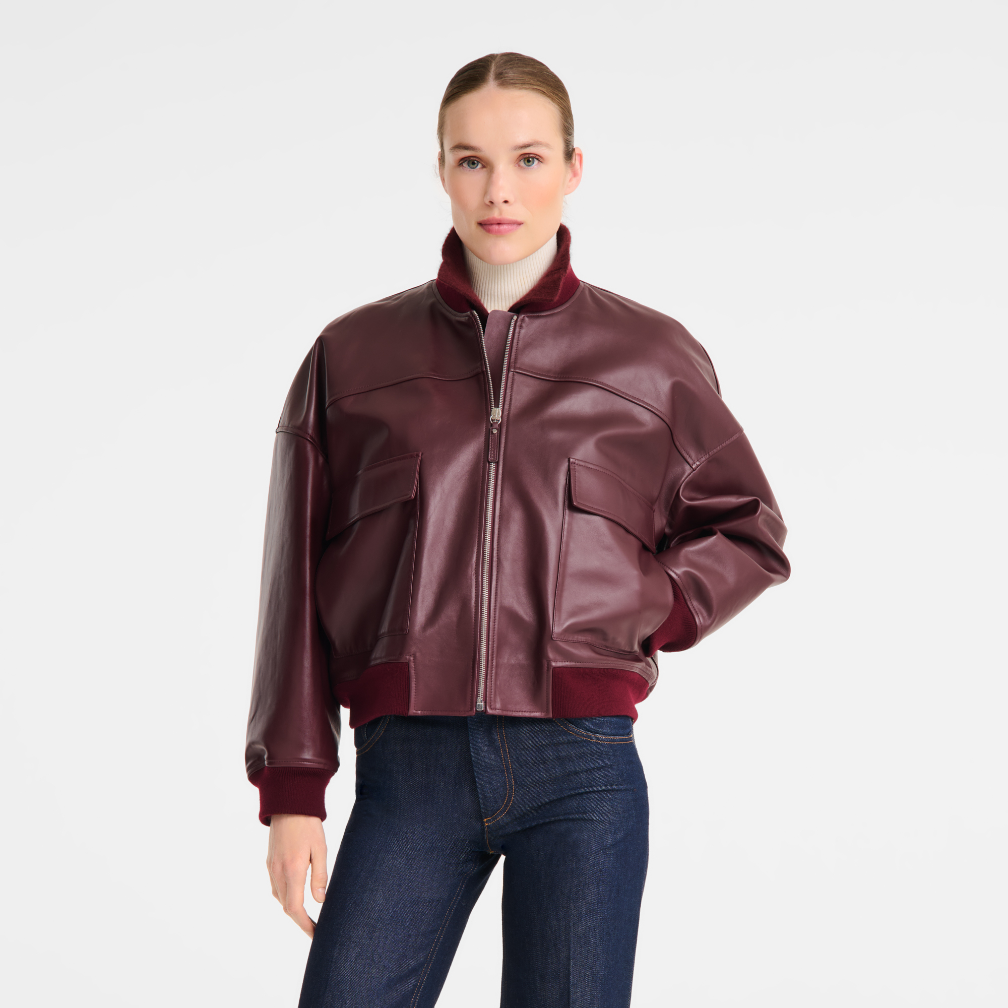 null Jacket, Burgundy