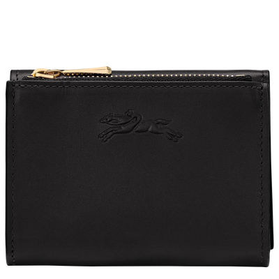 &Eacute;pure Compact wallet , Black - Leather