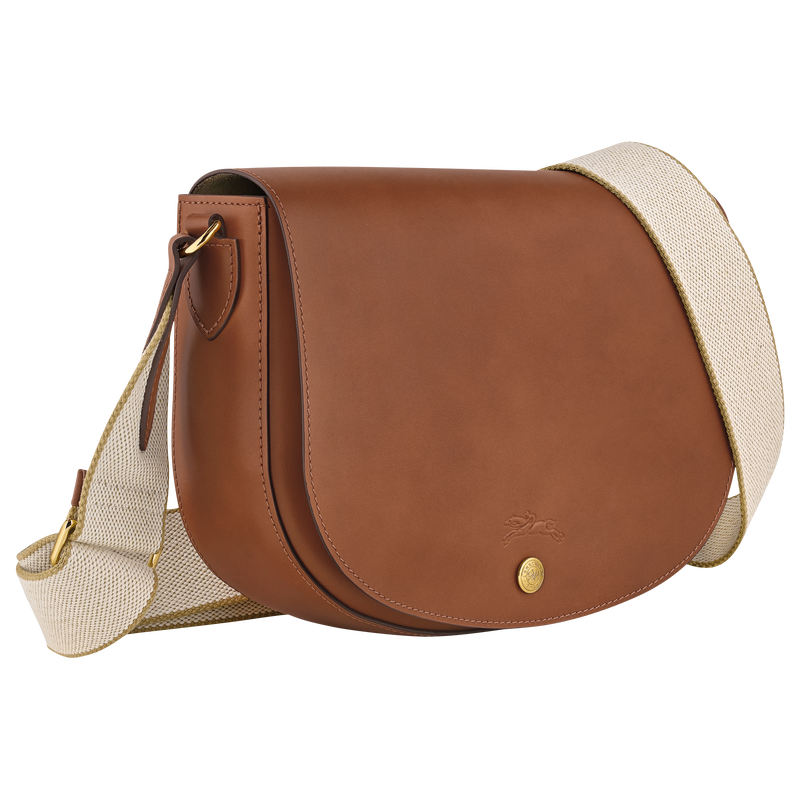 Épure M Crossbody bag , Cognac - Leather  - View 3 of  6