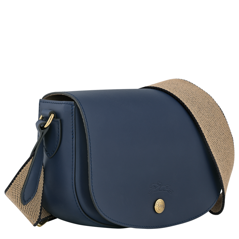 &Eacute;pure S Crossbody bag , Navy - Leather  - View 3 of  6