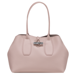 Roseau L Tote bag , Powder - Leather