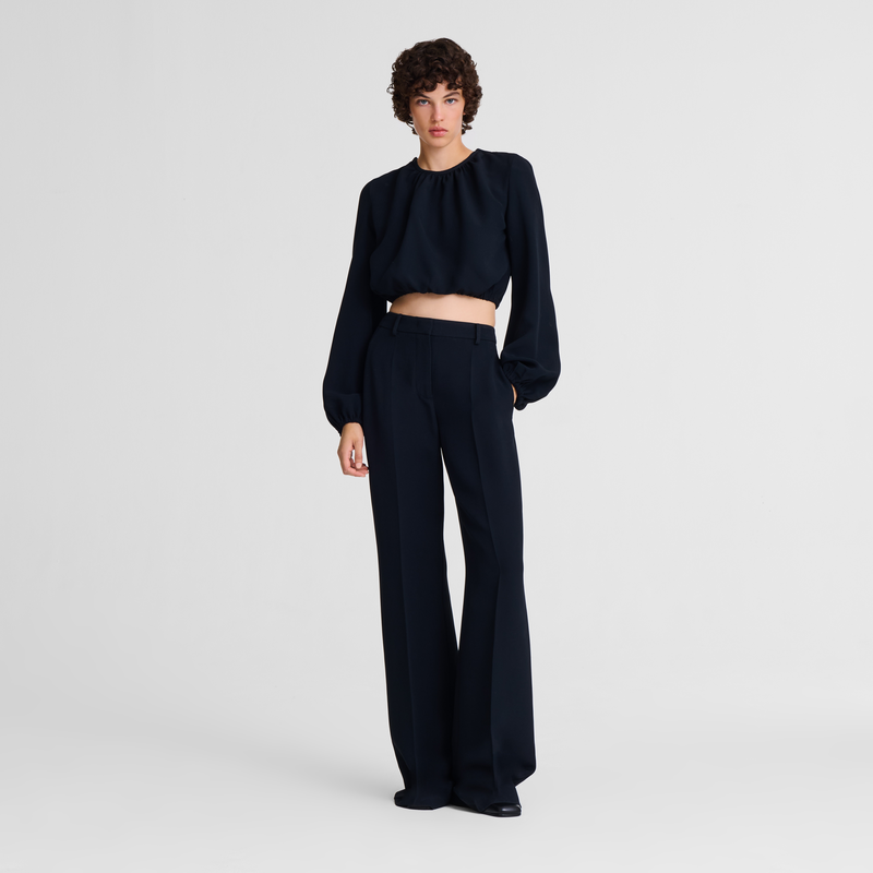 Trousers , Black - Crepe  - View 3 of  4