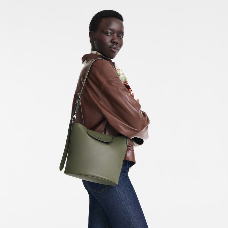 Le Pliage Xtra M Shoulder bag , Fir - Leather  - View 2 of  6