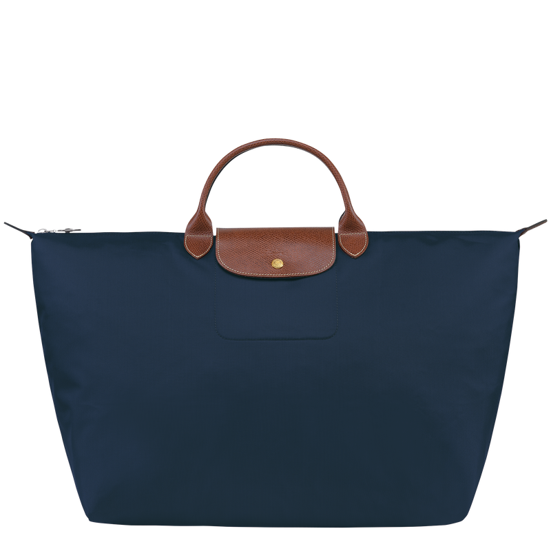 Le Pliage Original L Travel bag , Navy - Recycled canvas  - View 1 of  7