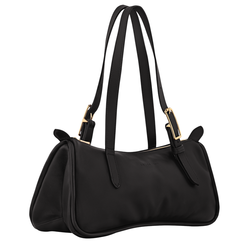 Looong L Shoulder bag , Black - Leather  - View 3 of  6