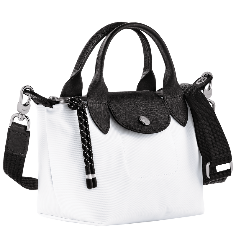 Le Pliage Energy XS Handbag , White - Recycled canvas  - View 3 of  6
