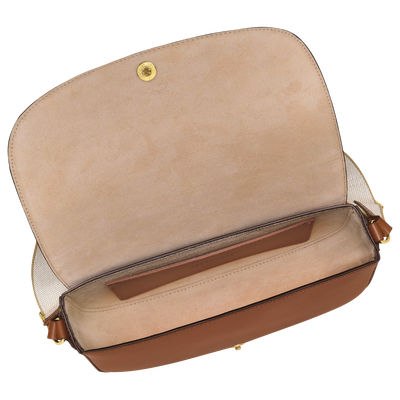 Épure Crossbody bag M, Cognac