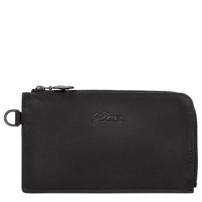 Le Pliage Xtra Pouch , Black - Leather