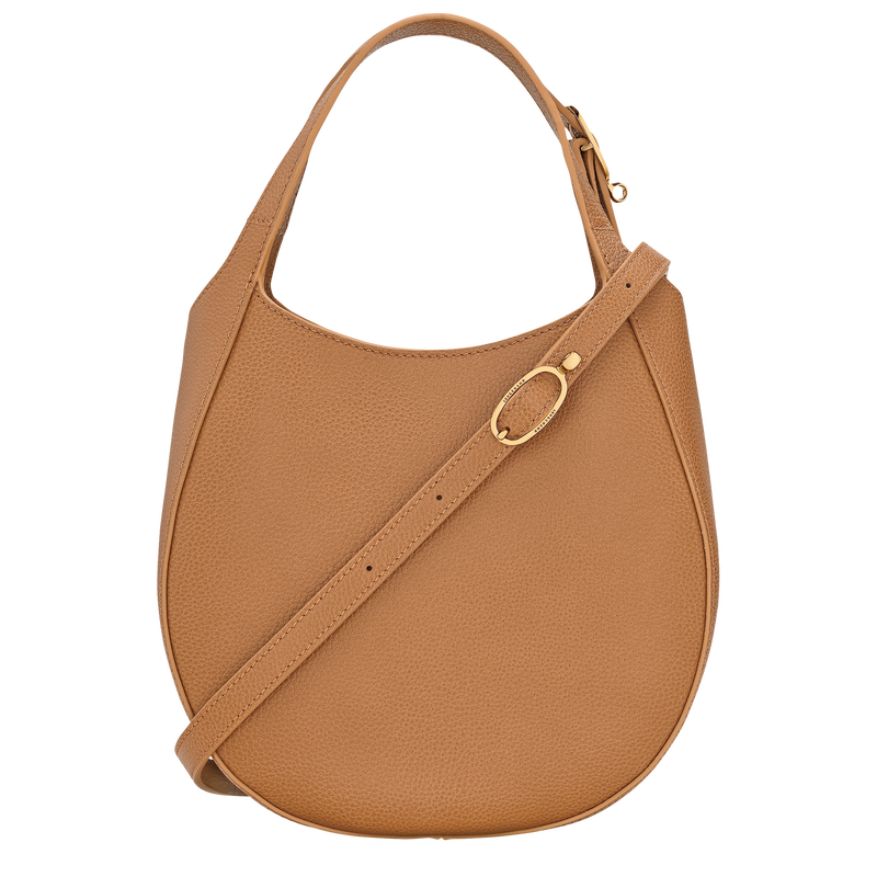 Le Foulonn&eacute; S Handbag , Pecan - Leather  - View 3 of  6