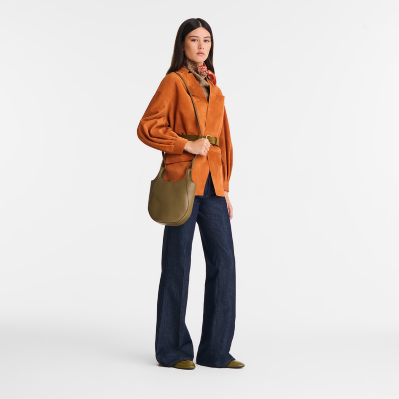 Le Foulonné S Crossbody bag , Caper - Leather  - View 2 of  4