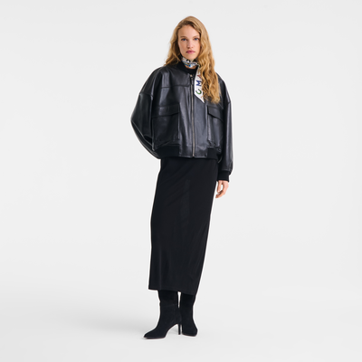 Jacket , Black - Leather