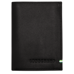 Longchamp sur Seine Wallet , Black - Leather