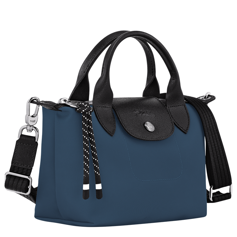 Le Pliage Energy XS Handbag , Ink blue - Recycled canvas  - View 3 of  4