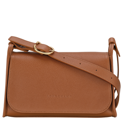 Le Foulonné M Crossbody bag , Caramel - Leather