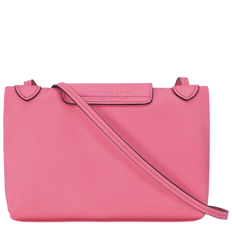 Pink leather on sale crossbody bag
