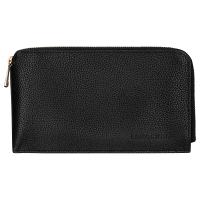 Le Foulonné Pouch , Black - Leather