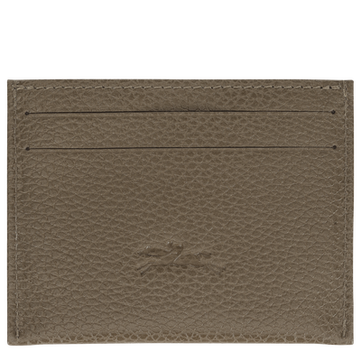 Le Foulonn&eacute; Card holder , Caper - Leather