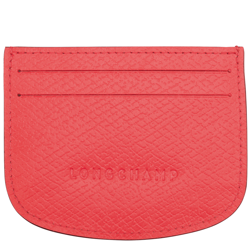 Épure Card holder , Strawberry - Leather  - View 2 of  2
