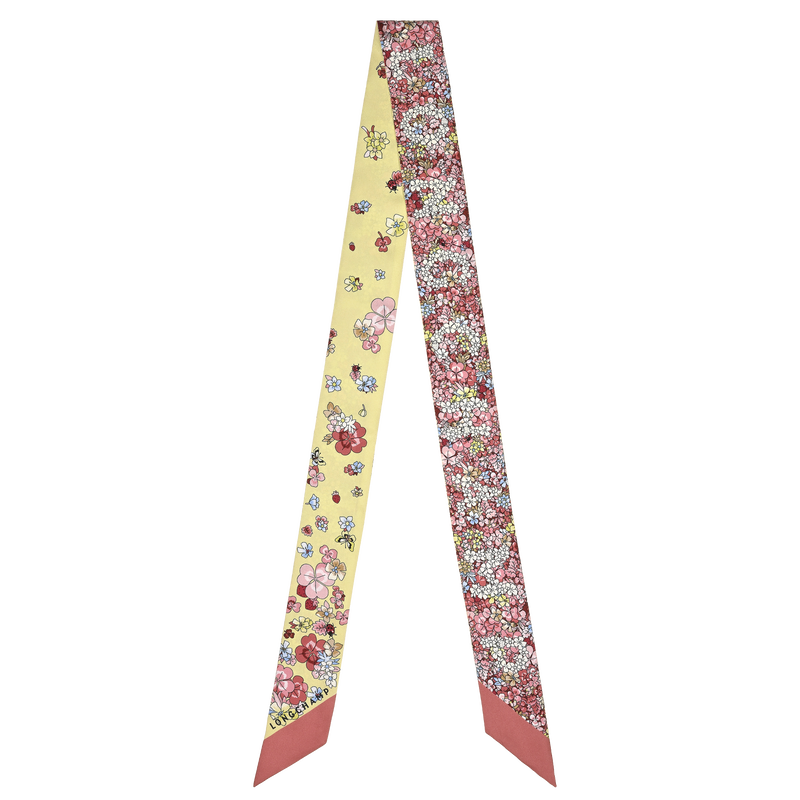 Frise Fleurie Headband , Strawberry - Silk  - View 1 of  2