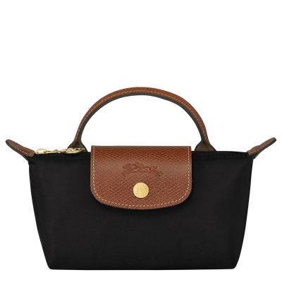 Le Pliage Original Pouch , Black - Recycled canvas