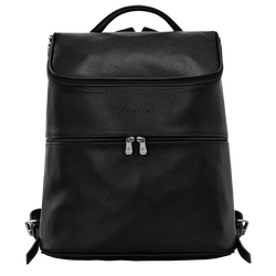 Le Foulonné Backpack , Black - Leather