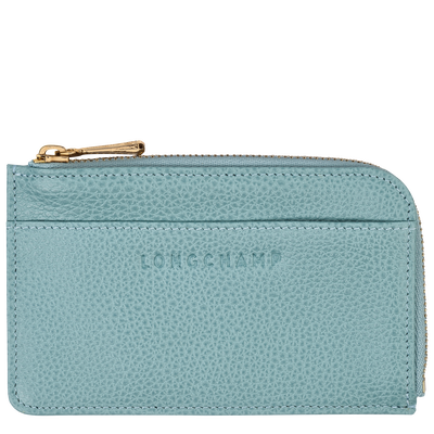 Le Foulonné Card holder , Eucalyptus - Leather