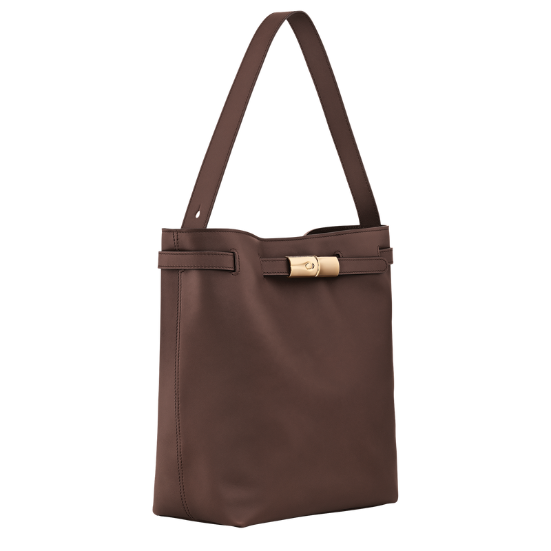 Le Smart L Shoulder bag , Mocha - Leather  - View 3 of  6