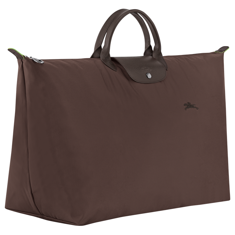 Le Pliage Green L Travel bag , Mocha - Recycled canvas  - View 3 of  7