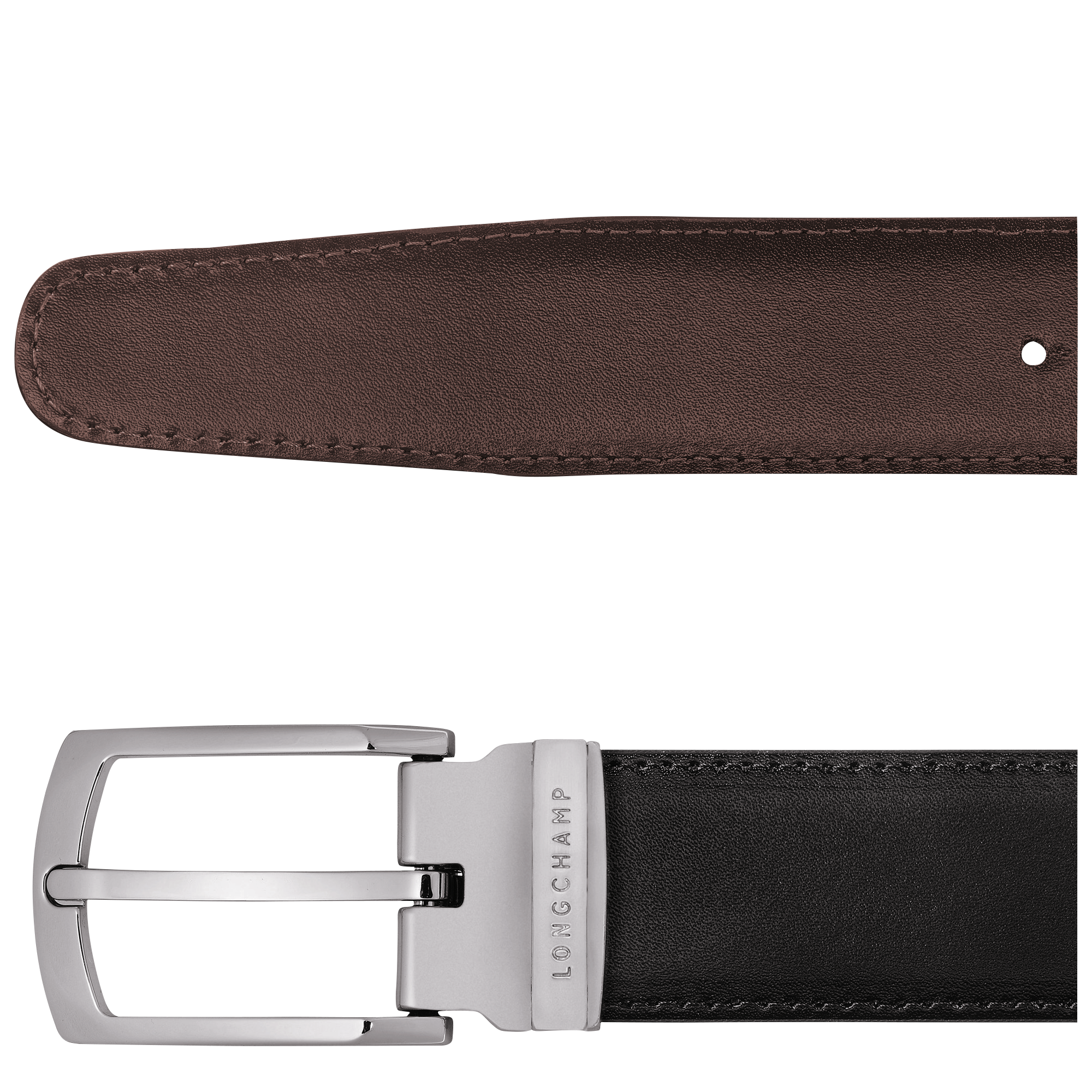 Men's belt, Black/Mocha - View 4 of 
        5 - zoom in Delta Box Men's belt, Black/Mocha