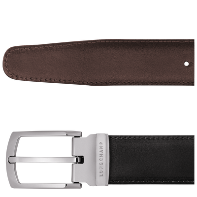 Men's belt, Black/Mocha - View 4 of  
    5 - zoom in Delta Box Men's belt, Black/Mocha