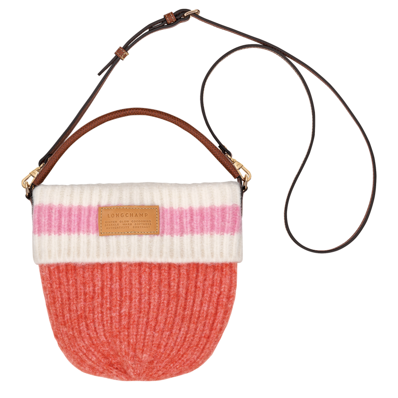 Le Pliage Collection S Crossbody bag , Coral/Pink - Canvas  - View 1 of  2