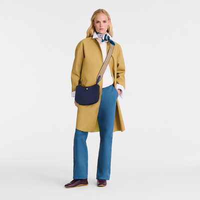 &Eacute;pure S Crossbody bag , Navy - Leather