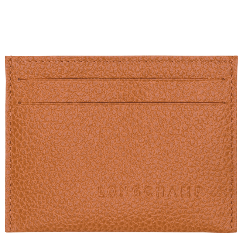 Le Foulonn&eacute; Card holder , Amber - Leather  - View 1 of  2