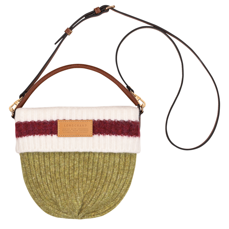 Le Pliage Collection Crossbody bag , Pistachio/Burgundy - Canvas  - View 2 of  2