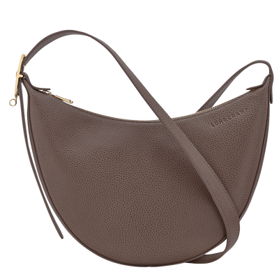 Le Foulonn&eacute; S Crossbody bag , Taupe - Leather